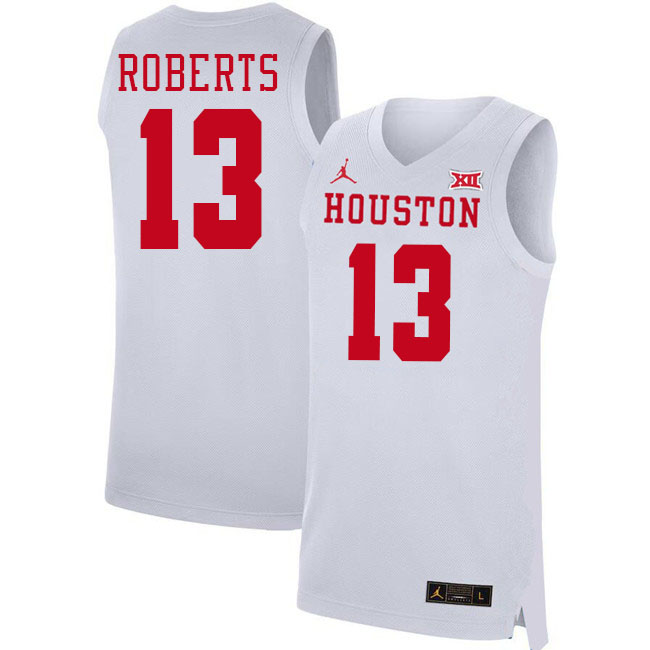 J'Wan Roberts College Jersey,Houston Cougars #13 J'Wan Roberts Basketball Jersey Youth-White